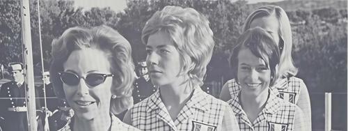 Mrs. Ruth Waaler, Miss Bebban Bjorge, Miss Vivi Horn, Miss Mette Rinde